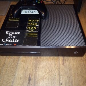 Black Gaming Console with Controller W 2 Games So I'm Solid In Price